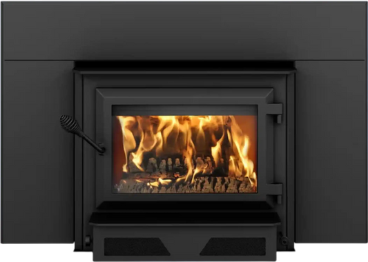 HEI240 Fireplace Insert Wood Burning with Blower 144 CFM 75,000 BTU 2,100 Sq. Ft New