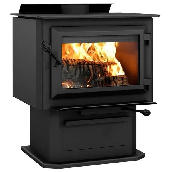 HES240 Wood Stove Single Door 2.4 Cubic Foot 75,000 BTU 2,100 Sq. Ft New