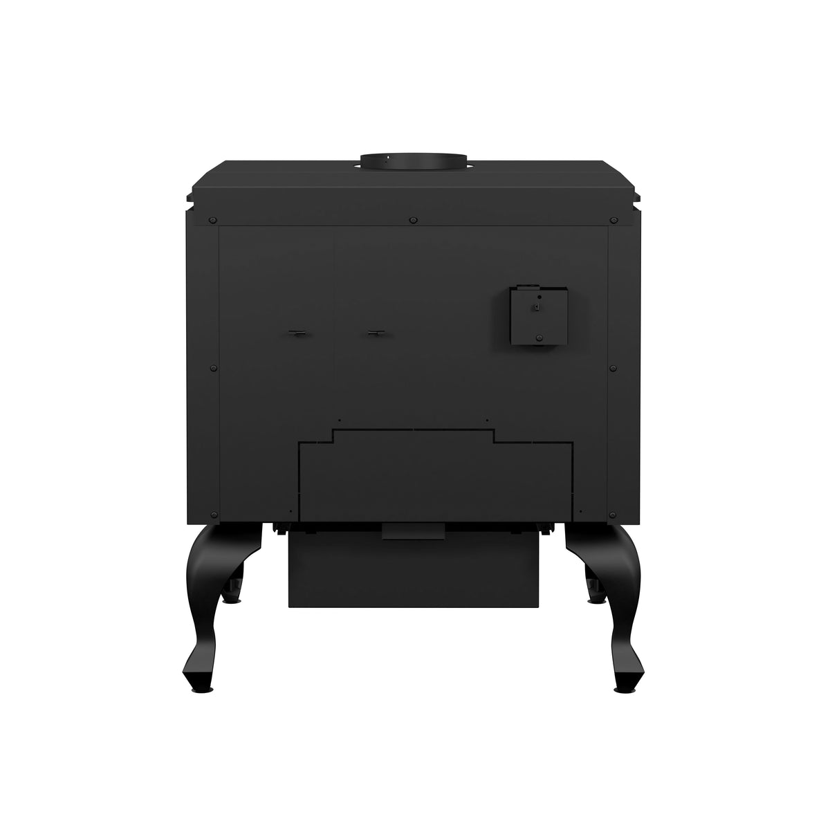 Escape 1800 EPA Certified 2,100 Sq. Ft. Wood Stove On Legs With Black Door New