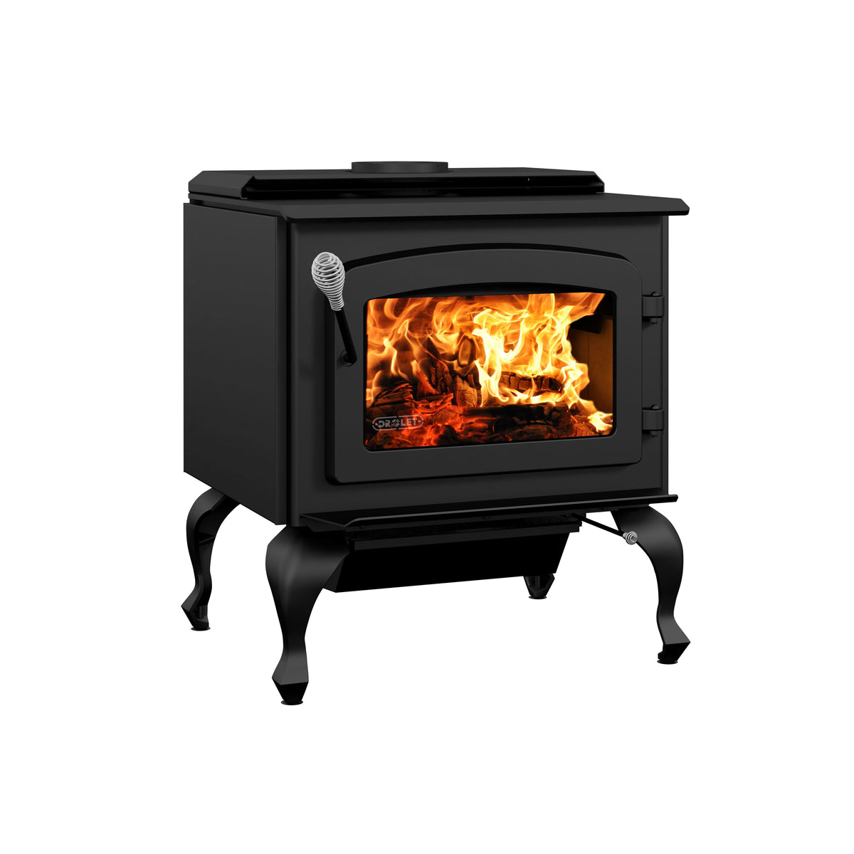 Escape 1800 EPA Certified 2,100 Sq. Ft. Wood Stove On Legs With Black Door New