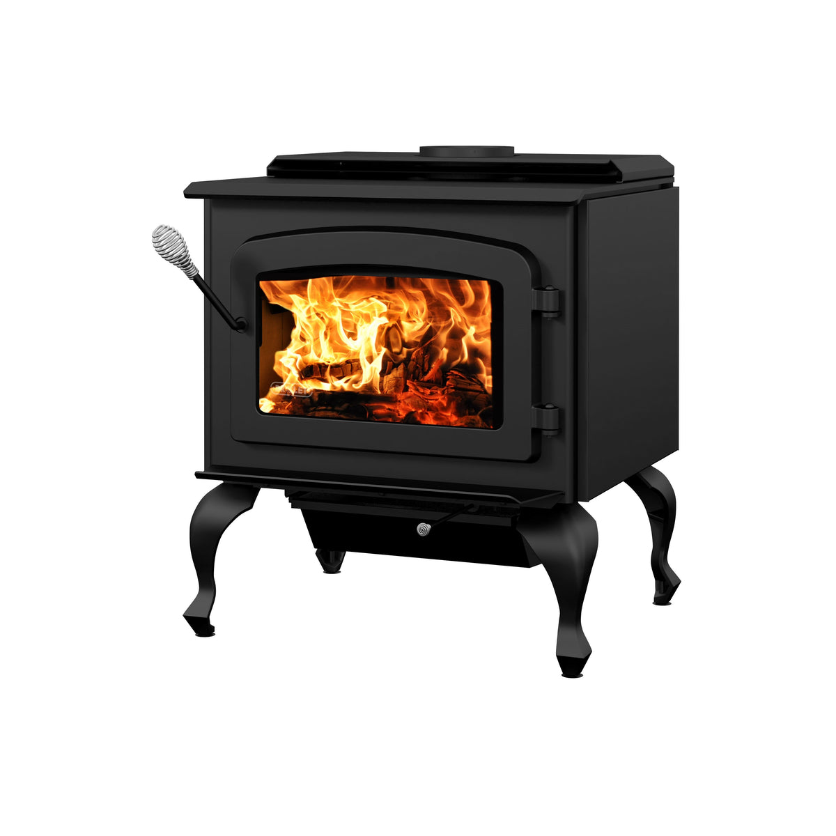 Escape 1800 EPA Certified 2,100 Sq. Ft. Wood Stove On Legs With Black Door New