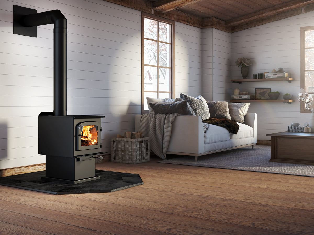 Escape 1200 N Wood Stove 1,200 Sq. Ft. 17" Logs with NexBurn Technology New