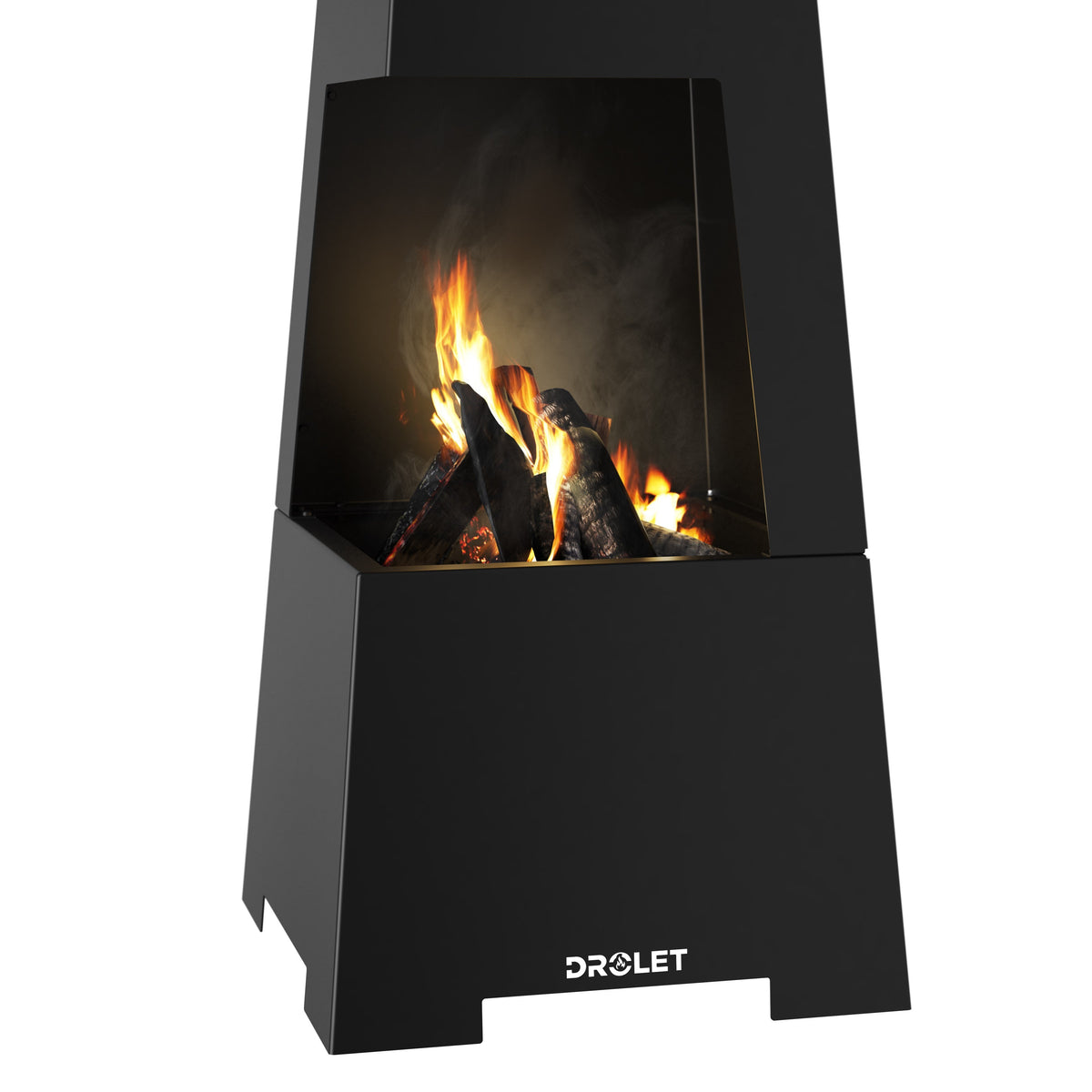 Bora Outdoor Wood Burning Fireplace 24" Logs Stainless Steel DE00401 New