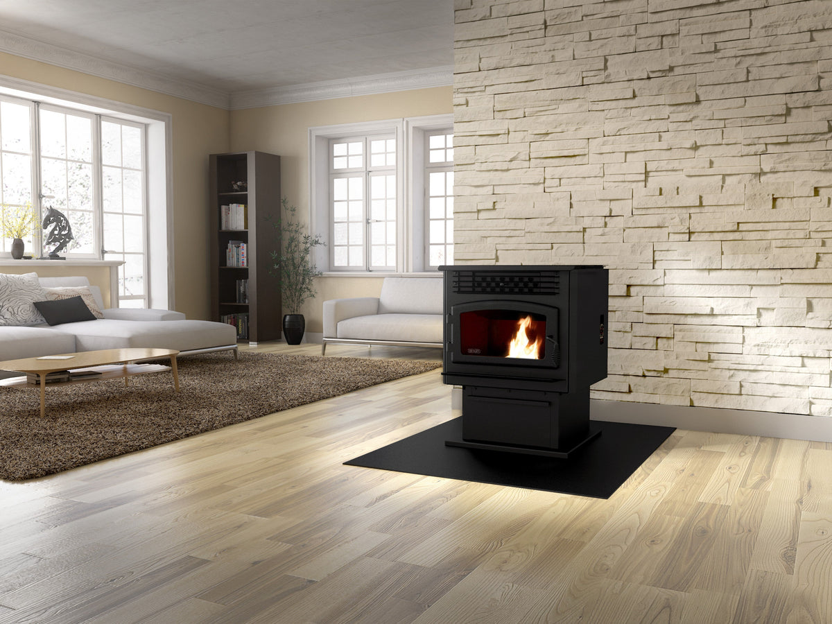 ECO-55 2,000 Sq. Ft. Top Feed Pellet Stove 60 lb Hopper With Blower New