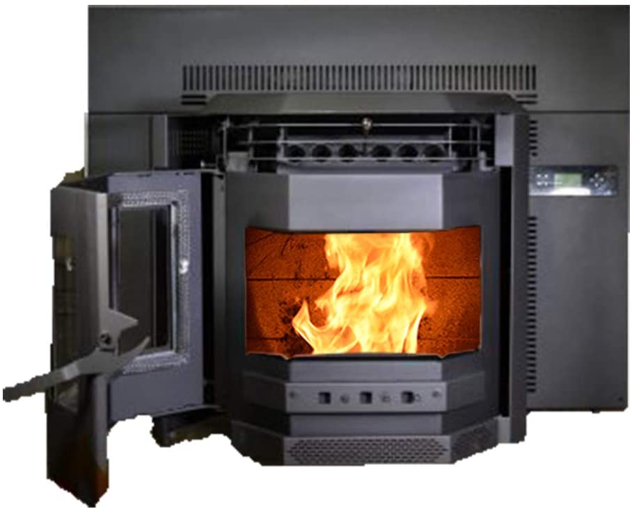 HP22I 2,800 sq. ft. Pellet Stove Fireplace Insert 47 lb Hopper Capacity Black New