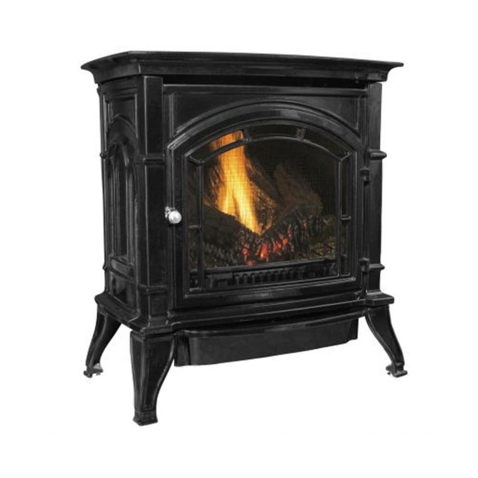 AGC500VFN Cast Iron Natural Gas Stove Vent Free 1,500 sq. ft. 32,000 BTU Black New