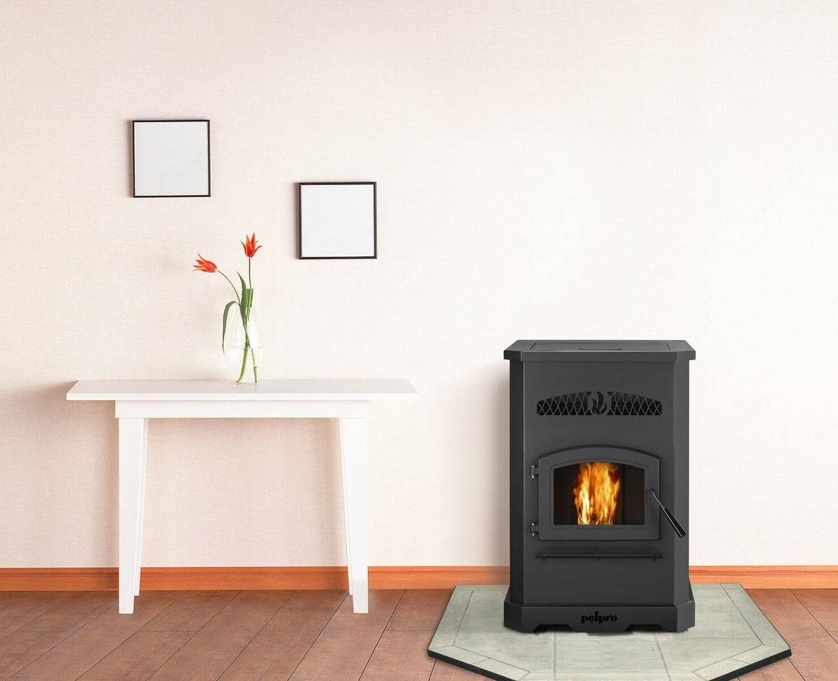 PP130-B Pellet Stove 130 Lbs. Hopper 49,200 BTU 265 CFM 2500 Sq. Ft. New
