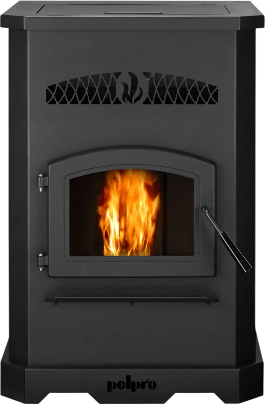 PP130-B Pellet Stove 130 Lbs. Hopper 49,200 BTU 265 CFM 2500 Sq. Ft. Scratch and Dent