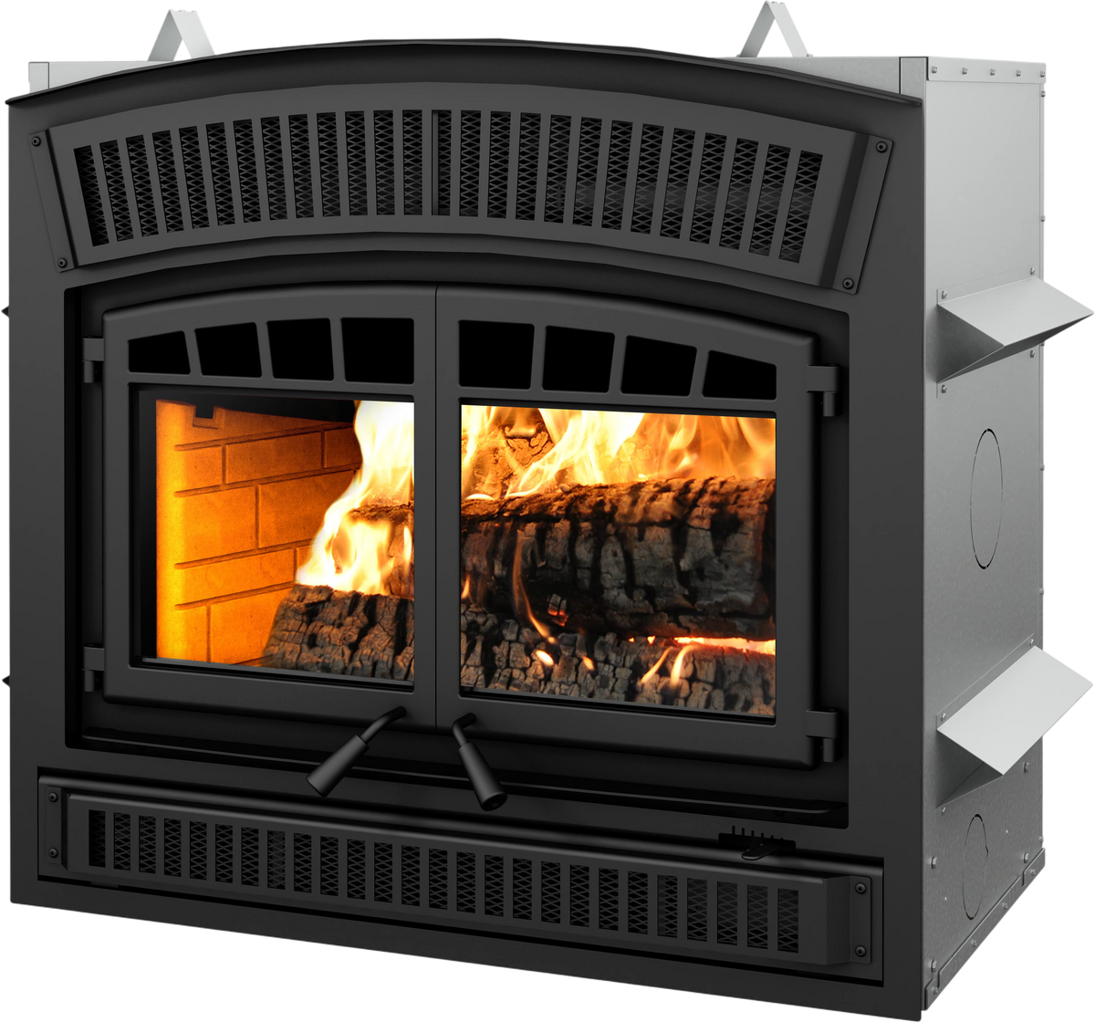 HE350 Zero Clearance Fireplace Insert Wood Burning 95,000 BTU 2,800 Sq. Ft New