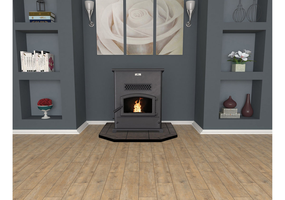 SP1000 Big E Pellet Stove with 120CFM Blower 400-2,200 Sq. Ft 47,000 BTUs Scratch and Dent
