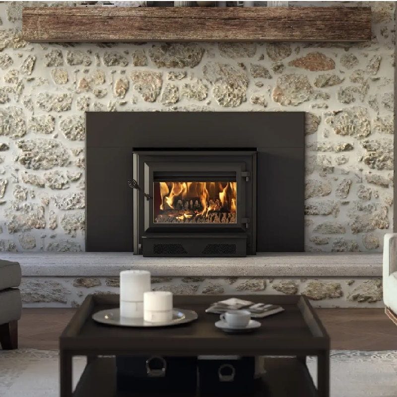 HEI350 Fireplace Insert Wood Burning with Blower 144 CFM 110,000 BTU 2,700 Sq. Ft New