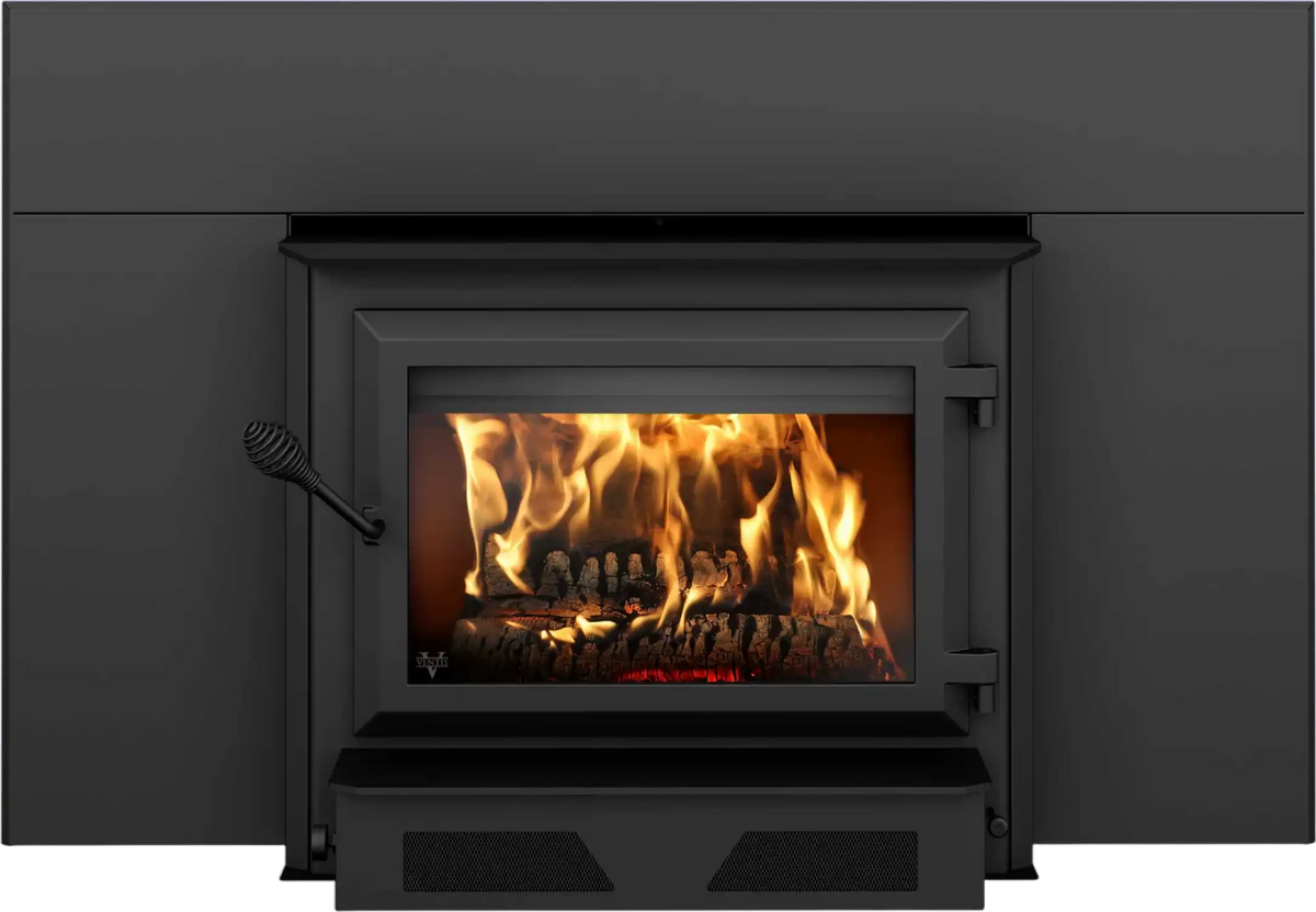 HEI350 Fireplace Insert Wood Burning with Blower 144 CFM 110,000 BTU 2,700 Sq. Ft New