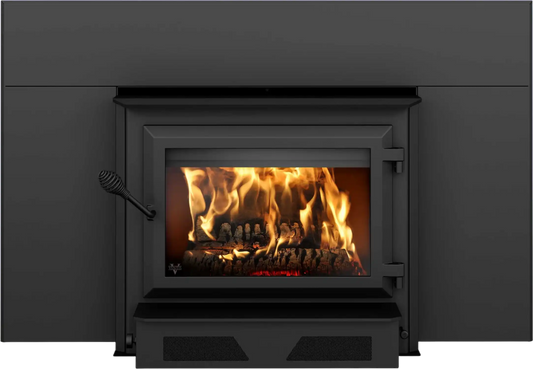 HEI350 Fireplace Insert Wood Burning with Blower 144 CFM 110,000 BTU 2,700 Sq. Ft New