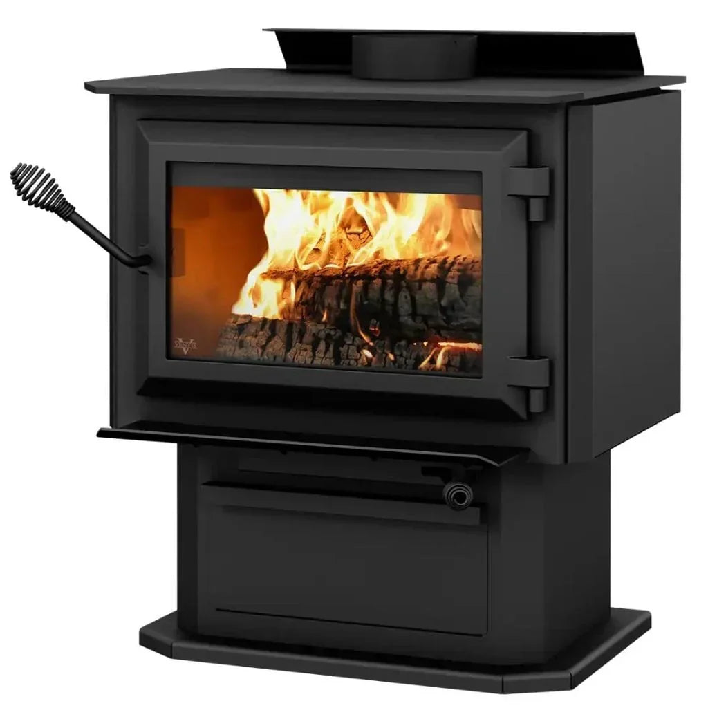 HES170 Wood Stove Single Door 1.9 Cubic Foot 65,000 BTU 1,800 Sq. Ft New
