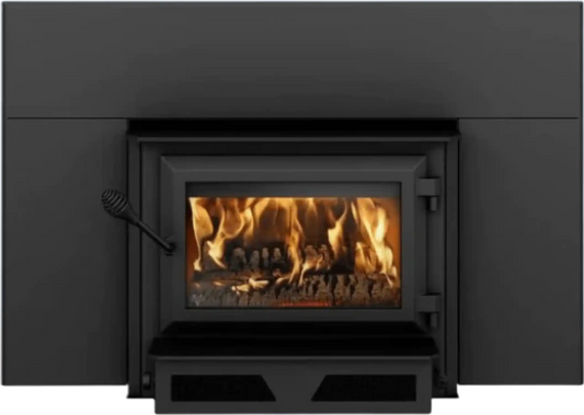 HEI170 Fireplace Insert Wood Burning with Blower 144 CFM 65,000 BTU 1,800 Sq. Ft New