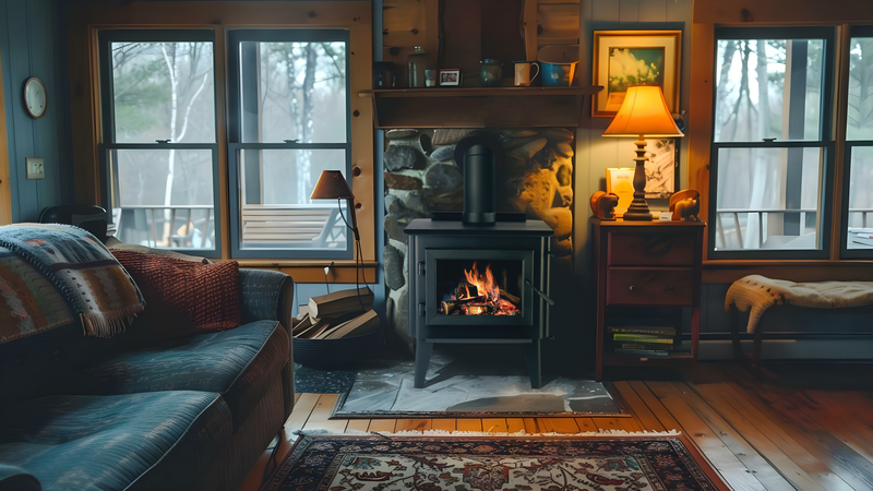WP-300 Wood Stove 2.26 Cu.Ft Firebox 61,700 BTU 3,000 Sq. Ft. New